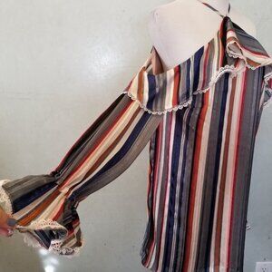 Anthropology Heartloom striped dress women's size XS (I23)